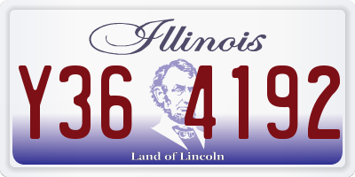 IL license plate Y364192