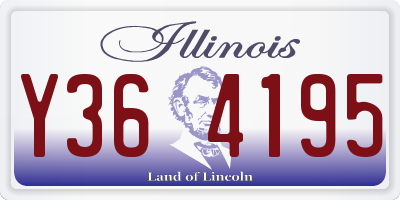 IL license plate Y364195