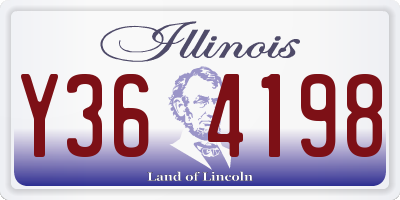 IL license plate Y364198