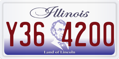 IL license plate Y364200