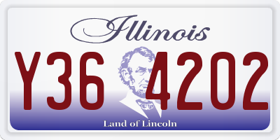 IL license plate Y364202