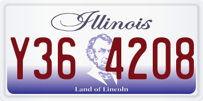 IL license plate Y364208