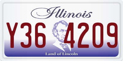 IL license plate Y364209