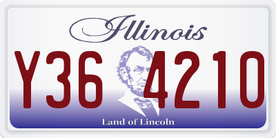 IL license plate Y364210