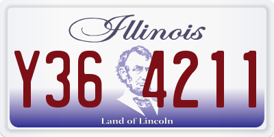 IL license plate Y364211
