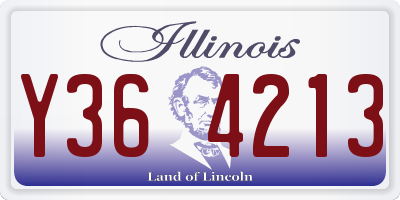 IL license plate Y364213