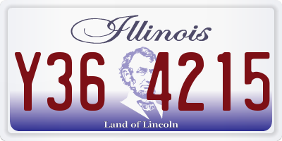 IL license plate Y364215