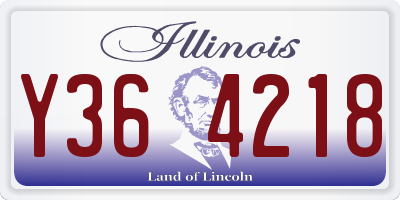 IL license plate Y364218