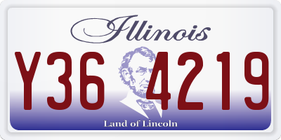 IL license plate Y364219