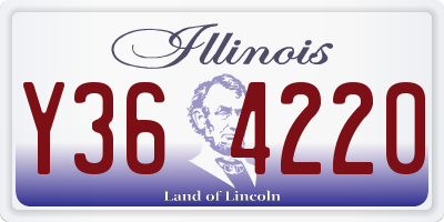 IL license plate Y364220