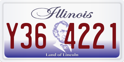 IL license plate Y364221