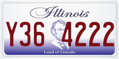 IL license plate Y364222