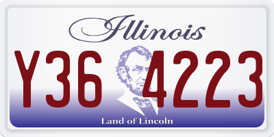 IL license plate Y364223