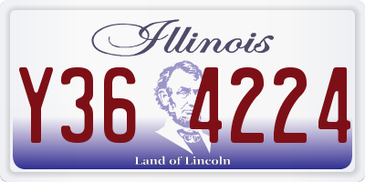 IL license plate Y364224