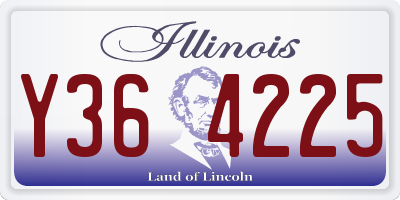 IL license plate Y364225