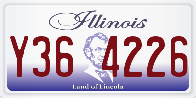 IL license plate Y364226