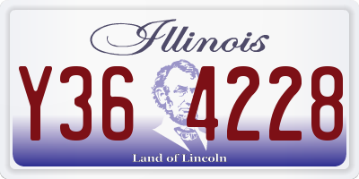 IL license plate Y364228