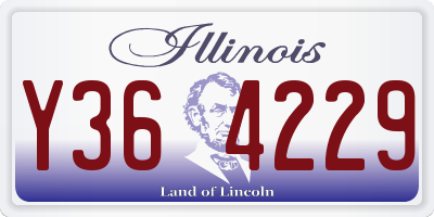 IL license plate Y364229