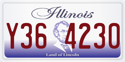 IL license plate Y364230