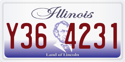IL license plate Y364231