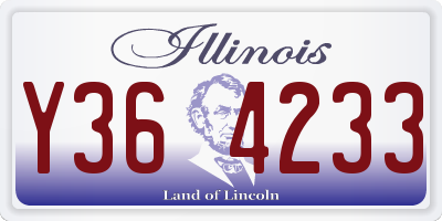 IL license plate Y364233