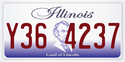 IL license plate Y364237