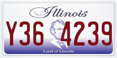 IL license plate Y364239