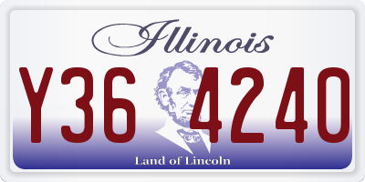 IL license plate Y364240