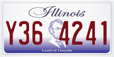 IL license plate Y364241