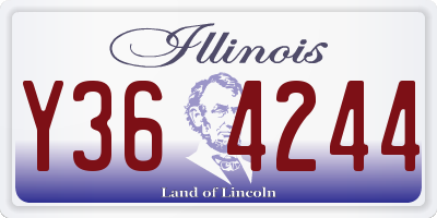 IL license plate Y364244