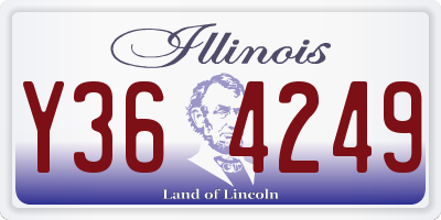 IL license plate Y364249