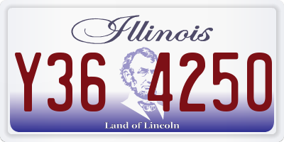 IL license plate Y364250