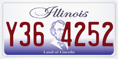 IL license plate Y364252
