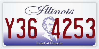 IL license plate Y364253
