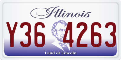 IL license plate Y364263