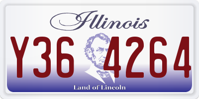 IL license plate Y364264