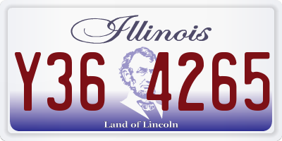 IL license plate Y364265