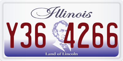 IL license plate Y364266