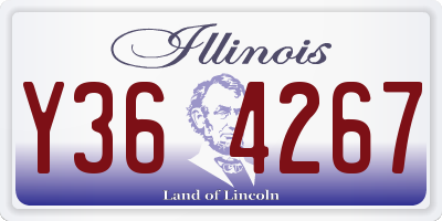 IL license plate Y364267