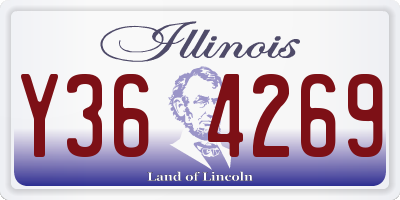 IL license plate Y364269