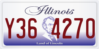 IL license plate Y364270