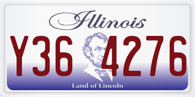 IL license plate Y364276