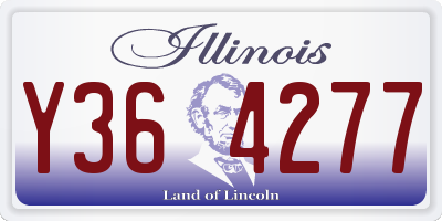 IL license plate Y364277