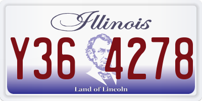 IL license plate Y364278