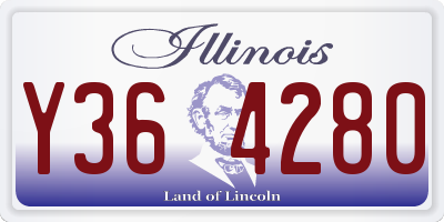 IL license plate Y364280