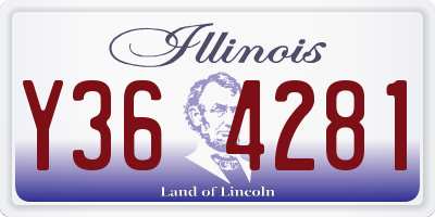 IL license plate Y364281