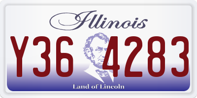 IL license plate Y364283