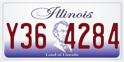 IL license plate Y364284