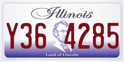 IL license plate Y364285