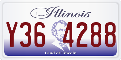 IL license plate Y364288